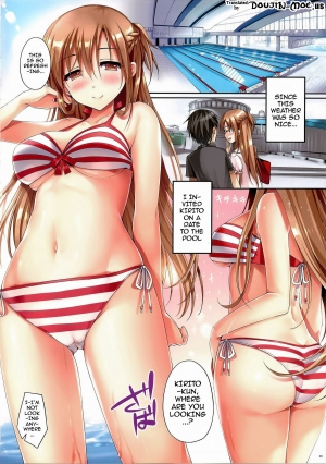 (C86) [TwinBox (Hanahanamaki, Sousouman)] Asuna ni 100% Nama Nakadashi Shimasu | Cumming Inside Asuna 100% Raw (Sword Art Online) [English] [Doujin-Moe] [Decensored] - Page 4