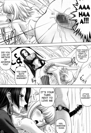  (C84) [Mikenekodou (Muten)] Hebihime-sama to Warui Mushi | Hebihime-Sama Punishes Margaret (One Piece) [English] {doujin-moe.us}  - Page 17