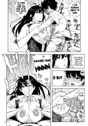  (C84) [666protect (Jingrock)] Doushichattano? Kagari-san | What Did I Do, Kagari-san? (Witch Craft Works) [English] {doujin-moe.us}  - Page 16