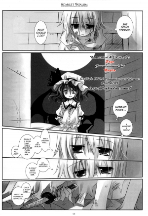 (Reitaisai 6) [CHRONOLOG, Rengaworks (Sakurazawa Izumi)] Scarlet Fatalism (Touhou Project) [English] [SaHa] [Incomplete] - Page 5