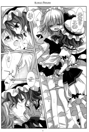 (Reitaisai 6) [CHRONOLOG, Rengaworks (Sakurazawa Izumi)] Scarlet Fatalism (Touhou Project) [English] [SaHa] [Incomplete] - Page 10