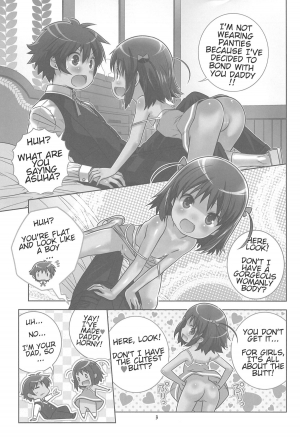 (Puniket 23) [Byousatsu Tanukidan (Saeki Tatsuya)] Asuha no No-Pan Hamehame Daisakusen | Asuha's no Panties Sex Strategy (Lotte no Omocha!) [English] [Rizel] - Page 3