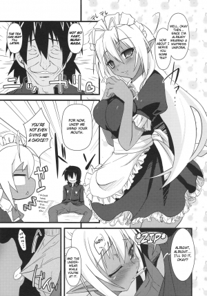 (C77) [Moon Night Kitten (Kouki Kuu)] Seikou Akki Kageaki Kyuuji Fuku Hen | Full Sexual Daemon Kageaki Maid Chapter (Full Metal Daemon Muramasa) [English] [Chocolate] - Page 5