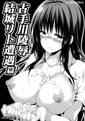 (C87) [Sorairo March (Narusawa Sora)] Kotegawa ryoujoku - Yuuki Rito souguuhen (To LOVE-Ru) [English] {doujins.com}