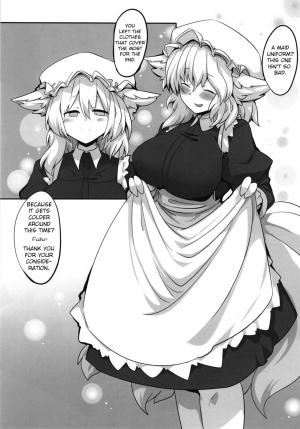  (Shuuki Reitaisai 5) [RTD (Mizuga)] Ran-sama ni Kite Moratte Suru Hon | A Book About Dressing up Ran-sama (Touhou Project) [English] [Kermaperse]  - Page 19