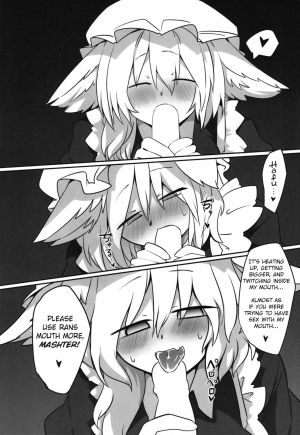  (Shuuki Reitaisai 5) [RTD (Mizuga)] Ran-sama ni Kite Moratte Suru Hon | A Book About Dressing up Ran-sama (Touhou Project) [English] [Kermaperse]  - Page 21