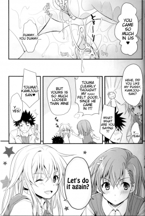 (C84) [Natsuiro Shoujo (Takanashi Haruto)] Shiyouyo! (Toaru Kagaku no Railgun) [English] [Tigoris Translates] [Decensored] - Page 17