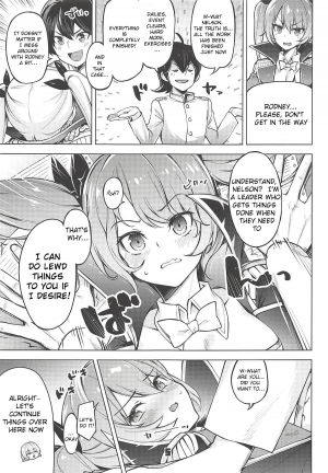 (C94) [Zombie to Yukaina Nakamatachi (Super Zombie)] Rodney Shite Nelson (Azur Lane) [English] - Page 5