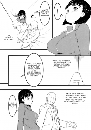 (C97) [Kamagabuchi (Hatanaka)] Oji-san's visit to Suguha's bedroom (Sword Art Online) [English] [Gagak_Ireng] - Page 5