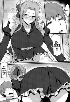 (C85) [S.S.L (Yanagi)] Rider-san to Maid Fuku. (Fate/stay night) [English] [Life4Kaoru] - Page 10