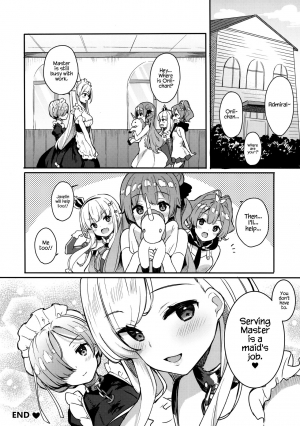 (COMIC1☆13) [Hobukuro! (Bekotarou)] Gohoushi no Itashikata. (Azur Lane) [English] {Hennojin} - Page 19