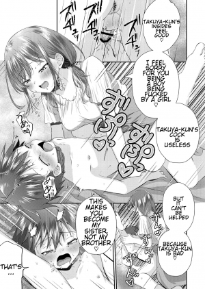 [Peko Renmei (Azuma Riru)] Futanari no Onee-chan ni Shasei Kanri Sarete Gyaku Anal Saretemasu! | His Futanari Sister Manages His Ejaculation And Pegs Him! [English] - Page 21