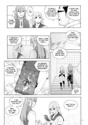 (C90) [666PROTECT (Jingrock)] Tenkousei JK Elf 2 -Kegasareta Konyaku no Akashi- [English] {doujins.com} - Page 11