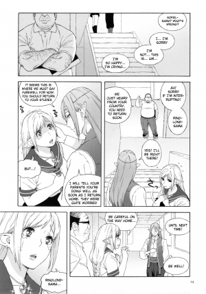 (C90) [666PROTECT (Jingrock)] Tenkousei JK Elf 2 -Kegasareta Konyaku no Akashi- [English] {doujins.com} - Page 13