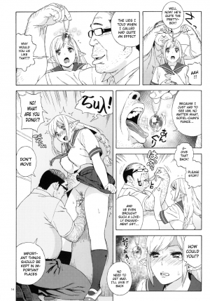 (C90) [666PROTECT (Jingrock)] Tenkousei JK Elf 2 -Kegasareta Konyaku no Akashi- [English] {doujins.com} - Page 14