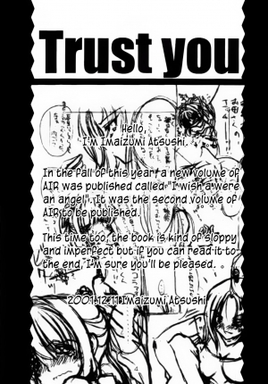 (C61) [Action Mokei (Imaizumi Atsushi)] Trust you (AIR) [English] [EHCOVE] - Page 4