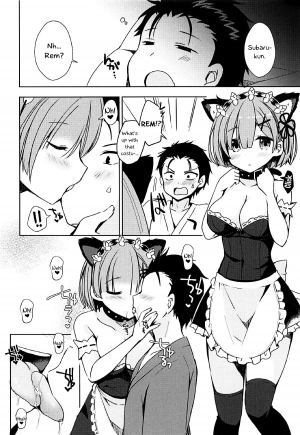  (C93) [moriQ (Mori Airi)] Shall I make Rem-nyan go Nyan Nyan? | Rem-nyan to Nyannyan Suru? (Re:Zero kara Hajimeru Isekai Seikatsu) [English] [EHCOVE]  - Page 8