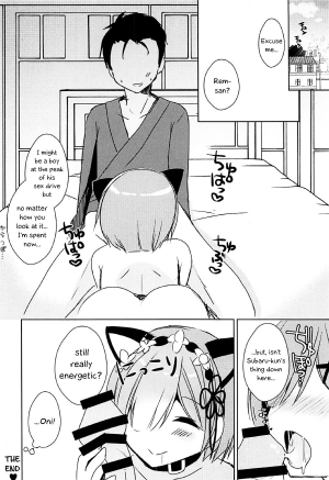  (C93) [moriQ (Mori Airi)] Shall I make Rem-nyan go Nyan Nyan? | Rem-nyan to Nyannyan Suru? (Re:Zero kara Hajimeru Isekai Seikatsu) [English] [EHCOVE]  - Page 20