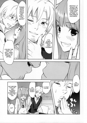 (C83) [Ajisaidenden (Kawakami Rokkaku, Takanashi Rei)] Harvest II (Spice and Wolf) [English] [VLtrans] - Page 18