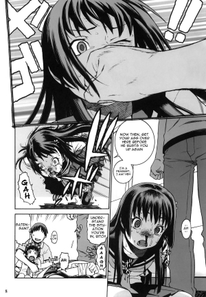 (C77) [DECOPPACHI (Hidiri Rei)] Toaru Jiken no Heroines | A Certain Event's Heroines (Toaru Kagaku no Railgun) [English] =LWB= - Page 8