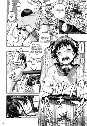 (C77) [DECOPPACHI (Hidiri Rei)] Toaru Jiken no Heroines | A Certain Event's Heroines (Toaru Kagaku no Railgun) [English] =LWB= - Page 18