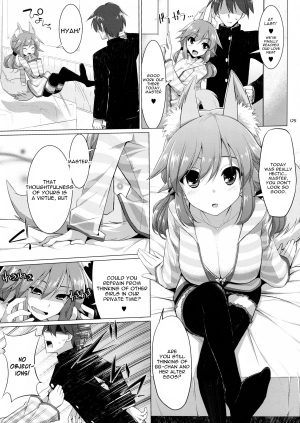 (C87) [TOYBOX, Kujira Logic (Kurikara, Kujiran)] Goshujin-sama Oppai desu yo!! 3 (Fate/EXTRA CCC) [English] [constantly] - Page 5