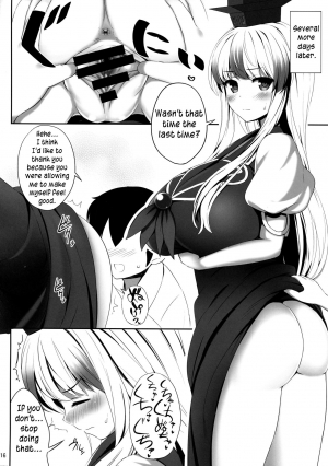 (Reitaisai 14) [Fukutsuu Okosu (Kaiou)] OK de wa Nai ne | It's not okay (Touhou Project) [English] {yuripe} - Page 16