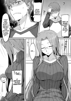 (C86) [S.S.L (Yanagi)] Rider-san to Tate Sweater. (Fate/hollow ataraxia) [English] [Facedesk] - Page 4