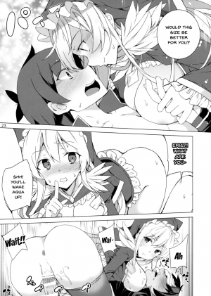 (C93) [Waffle Doumeiken (Tanaka Decilitre)] Kono Subarashii Megami-tachi to 3P o! (Kono Subarashii Sekai ni Syukufuku o!) [English] [Doujins.com] - Page 21