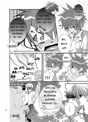 (Shotaket 9) [Panda 4gou (Shima Kyousuke)] Daisukeiro + Saeharairo (D.N.Angel) [English] [Kazuma] [Incomplete] - Page 13