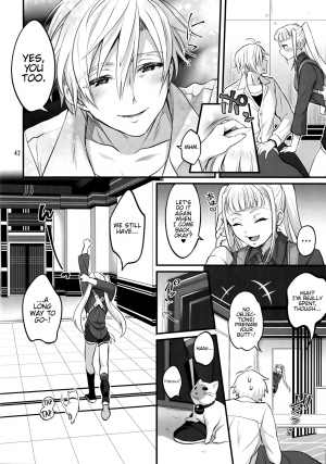 (C96) [Temparing (Tokimachi Eisei)] Otona ni Natte mo Kawarazu Futanari Elle ni Furimawasareru! (Tales of Xillia 2) [English] {Hennojin} - Page 42