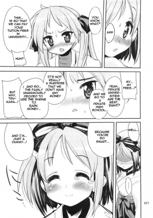 (C72) [Kenrou Koubo (Orimoto Mimana)] Kaiun ☆ Kagamin Jinja | Good Fortune ☆ Kagamin Shrine (Lucky Star) [English] =LWB= - Page 17