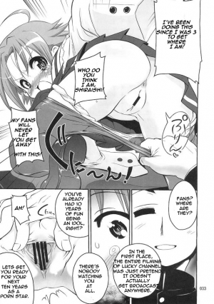 (C72) [Kenrou Koubo (Orimoto Mimana)] Kaiun ☆ Kagamin Jinja | Good Fortune ☆ Kagamin Shrine (Lucky Star) [English] =LWB= - Page 33