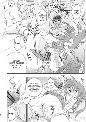 (ComiComi11) [Taikan Kyohougumi (Azusa Norihee)] Kanrikyoku no Shiroi Koakuma | The Bureau's Little White Devil (Mahou Shoujo Lyrical Nanoha) [English] [desudesu] - Page 14