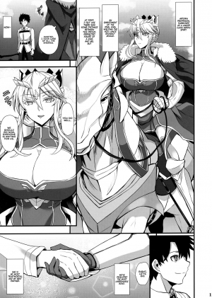 (C96) [Tamagobou (Kumakiti)] Itoshi no Ecchi na Kishiou-sama | Beloved & Lewd King of Knights (Fate/Grand Order) [English] [RedLantern] - Page 4