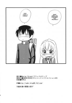 (SC42) [Maniac Street (Black Olive)] ATTACHMENT (Toradora!) [English] - Page 30