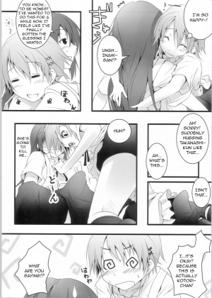  (COMIC1☆4) [Nilitsu Haihan (Nilitsu)] Kotori-Chan no Dakara Daijoubu Damon! | Since it’s Kotori-chan, it should be alright… (WORKING!) [English] [Little White Butterflies]  - Page 7