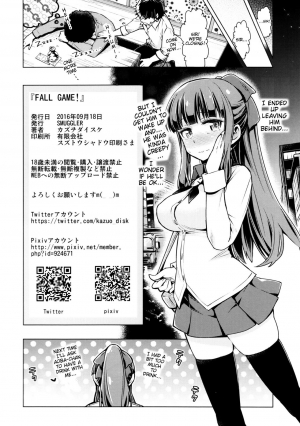 (C90) [SMUGGLER (Kazuwo Daisuke)] FALL GAME! (NEW GAME!) [English] {doujins.com} - Page 22