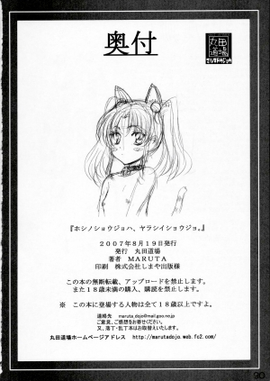 (C72) [MARUTA-DOJO (MARUTA)] Hoshino Shoujo wa,Yarashii Shoujo. (Martian Successor Nadesico) [English] [TLRF] - Page 30