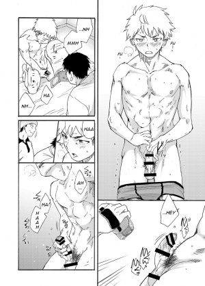 [Eichi Jijou (Takamiya)] Shitagi Model no Doutei Chinpo Kucchaimashita! | I Sucked Off an Underwear Model's Virgin Dick! [English] [n0504] [Digital] - Page 15