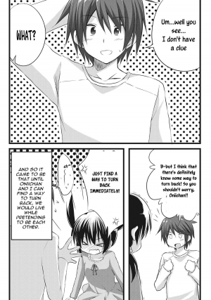  [Akane Souichi] Onii-chan to Exchange!! ~Bro-con na Imouto to Ani no Karada ga Irekawatte Shimatta Jian~ [English] [Sensualaoi]  - Page 19