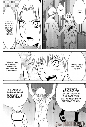 (C80) [@ Harukaze Shunpoo (Shunpoo)] SASUKE ♥ HAPIBA!! (Naruto) [English] [Onigiri Ramen] - Page 11