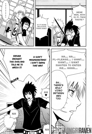 (C80) [@ Harukaze Shunpoo (Shunpoo)] SASUKE ♥ HAPIBA!! (Naruto) [English] [Onigiri Ramen] - Page 20