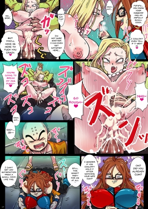 (COMIC1☆13) [Yuzuponz (Rikka Kai)] Jinzouningen-tachi to Bulma no Inkou! Zetsurin!! Tokubetsu Jikken!! (Dragon Ball FighterZ) [English] [Doujins.com] - Page 18