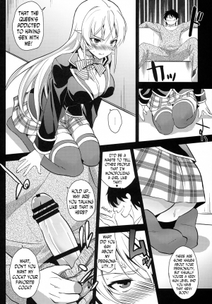 (COMIC1☆8) [Kitsune (Tachikawa Negoro)] Ochibureta Joou to Niku | The Fallen Queen & Meat (Shokugeki no Soma) [English] [N04h] - Page 7