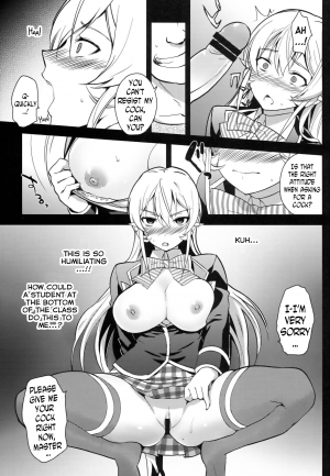 (COMIC1☆8) [Kitsune (Tachikawa Negoro)] Ochibureta Joou to Niku | The Fallen Queen & Meat (Shokugeki no Soma) [English] [N04h] - Page 8