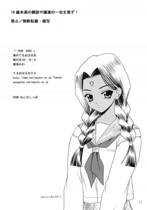 (CR32) [Teruo Haruo (Kanekiyo Miwa)] IRON ROSE (Yu-Gi-Oh!) [English] [SaHa] {Doujin-Moe.us} - Page 17