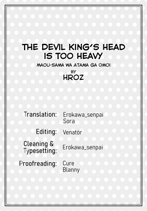 [Hroz] Maou-sama wa Atama ga Omoi. | The Devil King's Head Is Too Heavy. [English] - Page 15