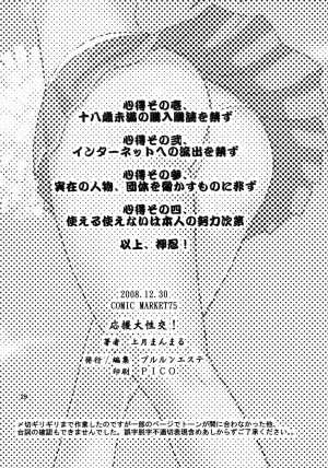 (C75) [Pururun Estate (Kamitsuki Manmaru)] Ouen Daiseikou! (Moero! Nekketsu Rhythm Damashii) [English] - Page 30