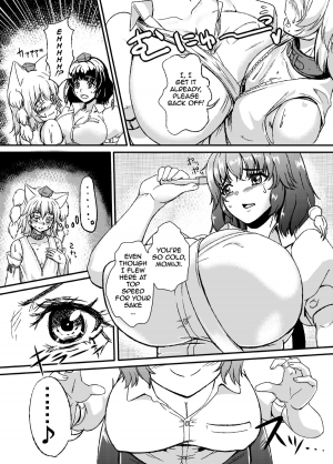 (Kouroumu 10) [Shoujo EX (Yashai)] Bounyuu Hina Momiji | Breast Expansion Hina Momiji (Touhou Project) [English] [A-Trans] - Page 6